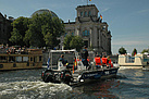 Bootspartie auf der Spree mit dem Mehrzweckarbeitsboot des THW Ortsverbandes Berlin Reinickendorf